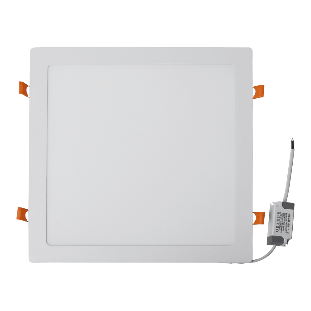 Світлодіодний вбудований квадратний світильник MEGALIGHT 24Вт 4000К (300/280мм) (SQUARE-B-24/840)